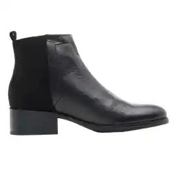 نیم بوت چرم زنانه - مانگو