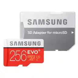کارت حافظه microSDXC سامسونگ مدل Evo Plus کلاس 10 استاندارد UHS-I U3 سرعت 100MBps همراه با آداپتور SD ظرفیت 256 گیگابایت
