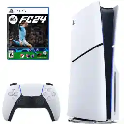کنسول بازی سونی مدل PlayStation 5 Slim ظرفیت یک ترابایت ریجن 2000 آسیا به همراه بازی EA Sports FC 24 کنسول بازی سونی مدل PlayStation 5 Slim ظرفیت یک ترابایت ریجن 2000 آسیا به همراه بازی EA Sports FC 24