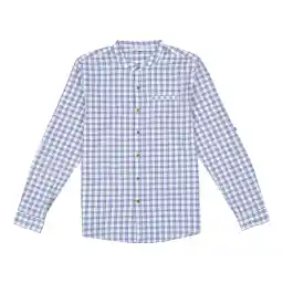 پیراهن نخی آستین بلند پسرانه - مانگو