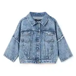 کت جین یقه برگردان دخترانه - مانگو