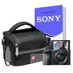 دوربین بدون آینه سونی Sony Alpha a6400 kit 16-50mm همراه با کیت لوازم جانبی (پکیج 4)