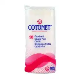 پد پاک کننده آرایش کتانی 50 عددی مربع کوتونت