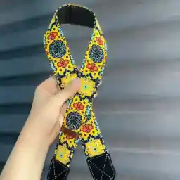 بند دوربین ترنگ طرح کاشی زرد Torang Camera neck Strap