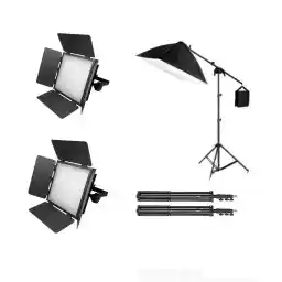 کیت دو عدد نور ثابت تریپیو T460 همراه سافت باکس چراغ خور+ کیف