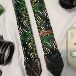 بند دوربین ترنگ طرح استوایی سبز Torang camera neck strap