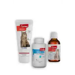 BioFeline Kediler İçin Tüy ve Bağışıklık Destek Seti – Malt Macunu 100g + Plus+B 50ml + Immune+C 75 Tablet