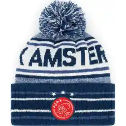 Ajax-muts blauw pompon senior