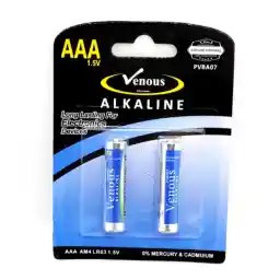 باتری نیم قلمی ونوس مدل PVBA07 بسته 2 عددی