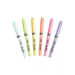 Bic Marking Fosforlu Kalem Pastel 6'lı Blisterli
