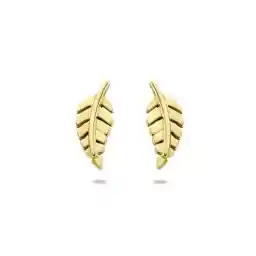 Marie Celeste oorknoppen veer - 5.5 mm - Goud