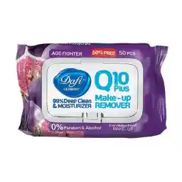 دستمال مرطوب پاک کننده آرایش 50 برگ میوه‌ای دافی