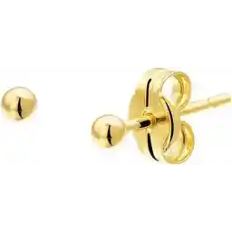 Marie Celeste oorknoppen massief - 2 mm - Goud