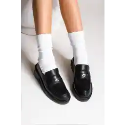 کفش راحتی زنانه مارجین لوفر مکاسین دوناز مشکی