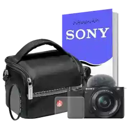 دوربین بدون آینه سونی Sony Alpha a6400 kit 16-50mm همراه با کیت لوازم جانبی (پکیج 4)