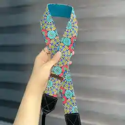 بند دوربين ترنگ طرح سنتی آبی Torang Camera neck Strap