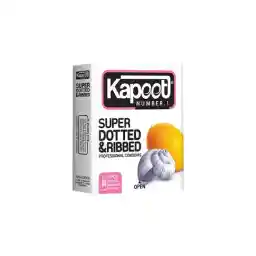 کاندوم 3 عددی Super Dotted And Ribbed کاپوت