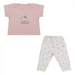 ست تی شرت و شلوار نوزادی ناربن مدل 1521485-84