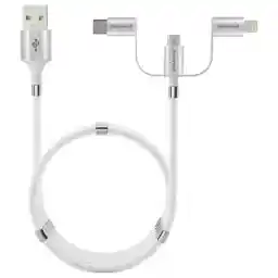 کابل تبدیل USB به USB-C/ لایتنینگ/ microUSB هانیول مدل HC000041/CBL/MGT