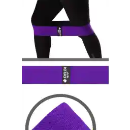 Delta Tam Sert Squat Bant Pilates Fitness Kalça Egzersizi Direnç Bandı Lastiği (Uç Kısmı Kapalı)