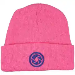 کلاه بافت طرح دیافراگم رنگ صورتی