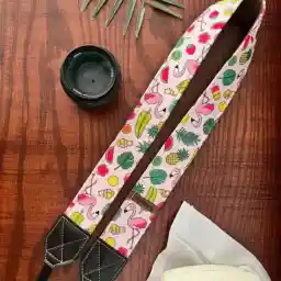 بند دوربین طرح فلامینگو صورتی ترنگ Torang Camera neck strap