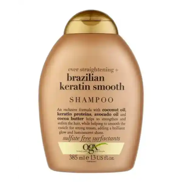شامپو مو او جی ایکس Ogx مدل Brazilian Keratin حجم 385ml