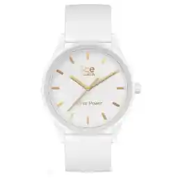 Ice Watch ICE solar power - White gold 020301 Horloge - Siliconen - Wit - Ø 40 mm