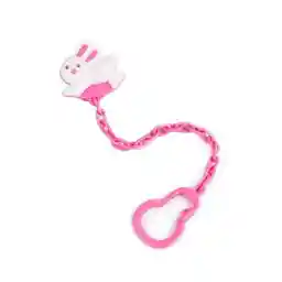 زنجیر پستانک بلیستر مدل خرگوشی صورتی بیبی لند