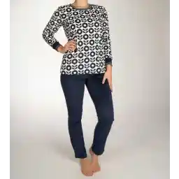 Pastunette Deluxe - کت و شلوار مجلسی زنانه السا - آبی / سفید - پشمی - سایز 52