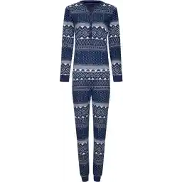 Rebelle - ست لباس خواب زنانه کریسی - آبی - نخی - سایز 38