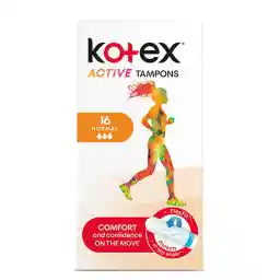 تامپون کوتکس مدل Active سایز نرمال - بسته 16 عددی