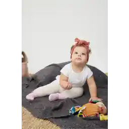 کتیا و استخوانی دربی جوراب شلواری کودکانه بژ