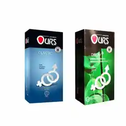 کاندوم اورز مدل CLASSIC بسته 12 عددی به همراه کاندوم مدل DELAY بسته 12 عددی