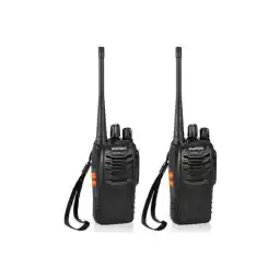 Büyükköyavmarket Baofeng 2 Pieces 16ch FM UHF 400-470mhz ست رادیو مشکی