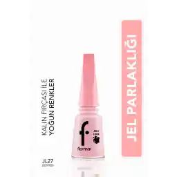 لاک ناخن براق ژل لوک فلورمار (صورتی) - مینای ناخن ژله ای - Jl27 Milky Pinky - 8690604282210
