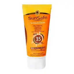 ضد آفتاب رنگی فاقد چربی SPF35 بژ روشن سان سیف
