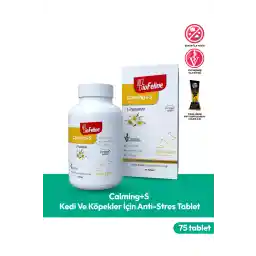 BioFeline Anti-Stres Tablet – Kedi & Köpekler için Sakinleştirici Destek (75 Adet)