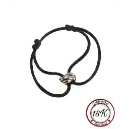 دستبند سه رنگ سورارو | مشکی | طلای 18 عیار | دستبند سورارو | هدیه برای او | همسر تولد | روز پدر | هدیه روز پدر | ولنتاین | هدیه ولنتاین