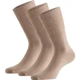 Apollo - Modal antipress sokken - Zand - Maat 35/38 - Diabetes sokken - Naadloze sokken - Diabetes sokken dames - Sokken zonder elastiek