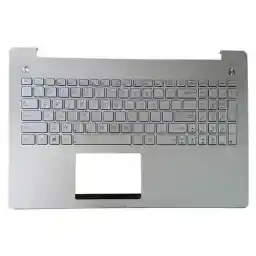 کیبرد لپ تاپ ایسوس N550 نقره ای-با قاب C-با بک لایت Keyboard Laptop Asus N550 With Frame C_Backlighte