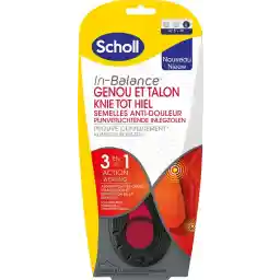 Scholl In Balance pijnverlichtende inlegzolen Knie tot Hiel - Large- Maat 42,5-45 - 1 Paar