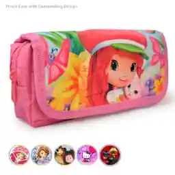 جامدادی دو زیپ طرح برجسته دخترانه کارتونی