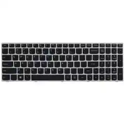 کیبرد لپ تاپ لنوو IdeaPad G50-70 مشکی-بدون بک لایت-با فریم نقره ای Keyboard Laptop Lenovo IdeaPad G50-70