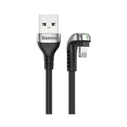 کابل 1 متری USB به Lightning بیسوس مدل Baseus Green U-Shaped Lamp CALUX-A01 1 meter USB cable to Baseus Lightning model Baseus Green U-Shaped Lamp CALUX-A01