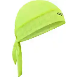 GripGrab - Zomer Fiets Bandana Zweetbescherming UV Bescherming Hoofddoek Fietsmuts - Geel Hi-Vis - Unisex - Maat One Size
