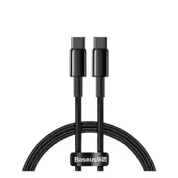 کابل تبدیل Type-C to Type-C فست شارژ بیسوس Baseus CATWJ-A01 PD 5A 2m Baseus CATWJ-A01 PD 5A Type-C to Type-C 2m
