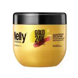 ماسک تثبیت کننده و تقویتی موهای رنگ شده کالر سیلک گلد نلی