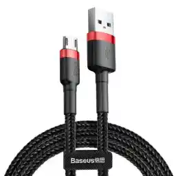 کابل 2 متری تبدیل USB به microUSB بیسوس مدل CAMKLF-C91 رنگ مشکی Baseus Cafule Cable CAMKLF-C91