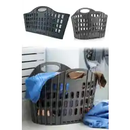 سبد تاشو چند منظوره آرسیمو | سبد اسباب بازی تاشو بازار لباسشویی 38 لیتری